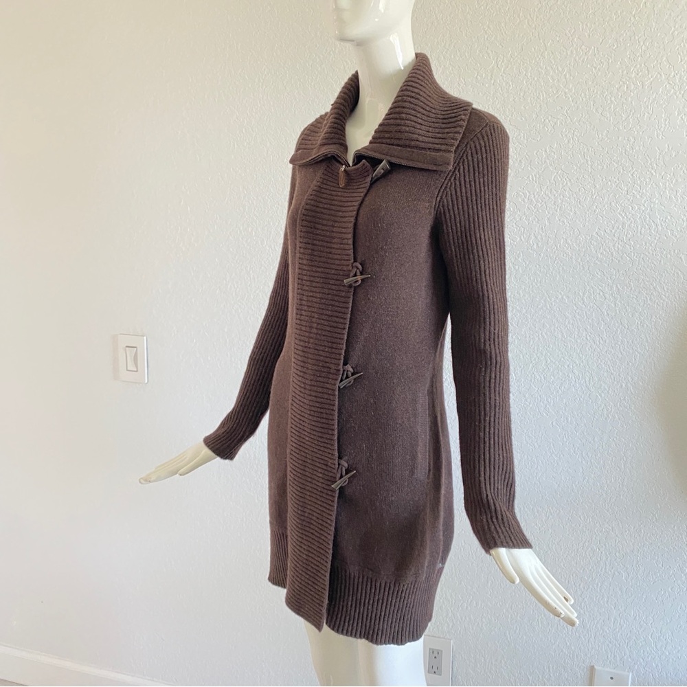 Forte Cashmere Dark Brown Knit Cardigan - Picture 7 of 11